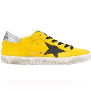 SOLD Women’s Golden Goose Superstar in yellow and black size 38